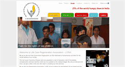 Desktop Screenshot of lcraindia.org